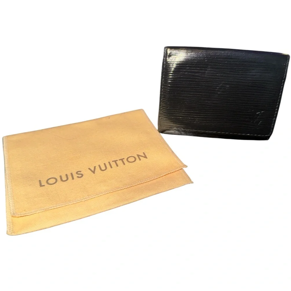 Louis Vuitton Epi Enveloppe Carte de Visite Card Case W/ Dusty